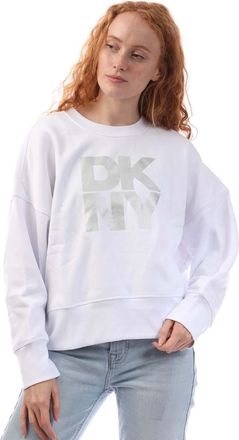 DKNY Dames/Dames Sweatshirt met Folie Logo (Wit)