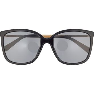 Love Moschino 56mm Oversize Sunglasses in Black at Nordstrom Rack