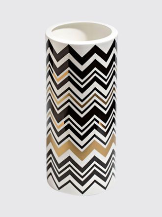Missoni Home Vaso Gold Missoni Home in porcellana con motivo zig-zag
