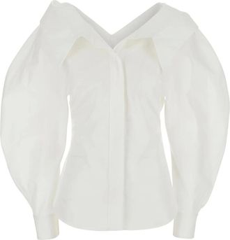Givenchy Dames, Blouses & Shirts, Wit, Maat: S Katoen