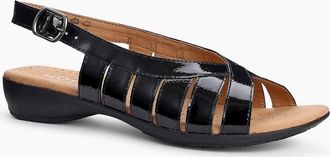 Hotter Womens Sundown Womens Wide Fit Sandals - Black - Size: 7.5