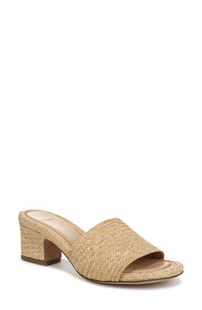 Vince Ariana Raffia Slide Sandal in Toasted Wheat at Nordstrom Rack, Size 6.5