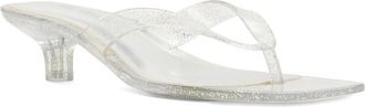 Steve Madden Tracie Womens Sandals Silver Glitter Jelly : 11 M, Suede