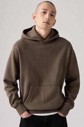 Levi's Felpa con cappuccio Authentic - Uomo - M - Marrone / Garment Dye H225 Maitake Brown