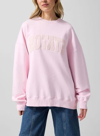 Rotate Womens Boucl&eacute; logo sweatshirt