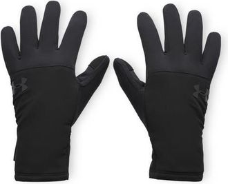 Under Armour Tech Storm Fleece Gloves in Black/castlerock at Nordstrom, Size Xx-Large