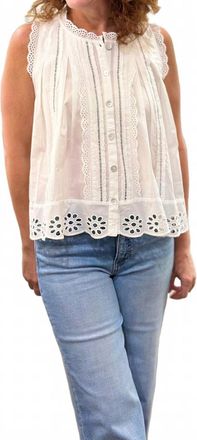 Dylan Malia Sleeveless Top In White
