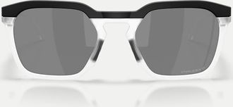 Oakley Hstn - Occhiali da sole polarizzati squadrati nero opaco con lenti nere a specchio