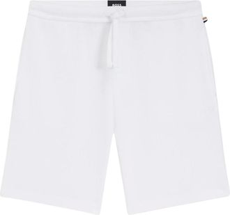 HUGO BOSS Hugo, Casual Shorts, male, White, Size: XL Waffle Shorts