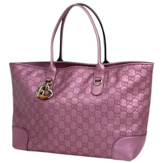 Gucci Pre-owned Tote Bags, female, Pink, Size: ONE SIZE Pre-owned Vintage Shoulder Tote Bag