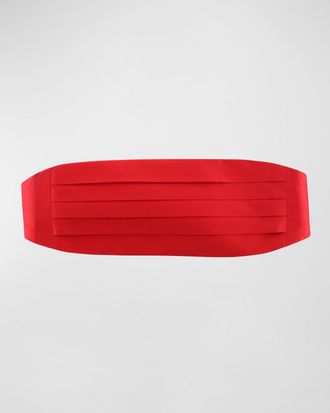 Trafalgar Store Men & apos;s Sutton Pleated Satin Cummerbund