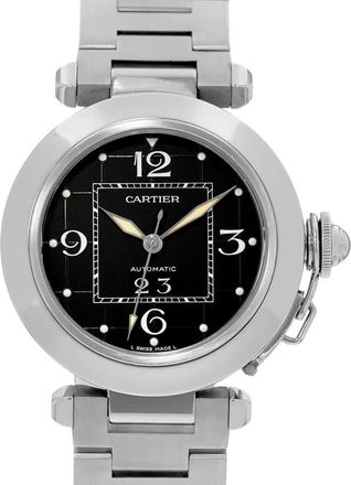 Cartier Pre-owned Cartier Pasha C Automatic Black Dial Mens Watch W31053M7
