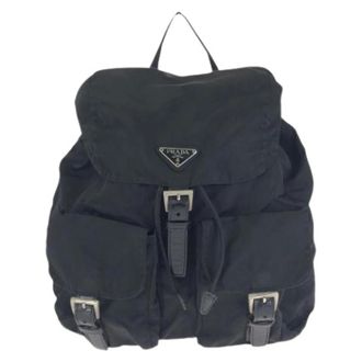 Prada Pre-owned Zaino in Tessuto Nylon - - Pre-owned - Donna - Nero - ONE SIZE