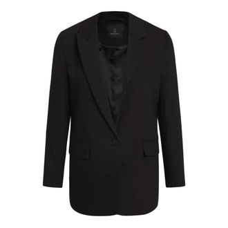 Bruuns Bazaar Classic Black Blazer with Flap Pockets