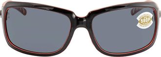 Costa ISABELA Grey Polarized Polycarbonate Ladies Sunglasses IB 32 OGP 64