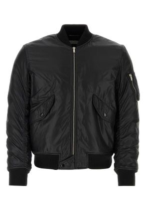 Saint Laurent Black Nylon Bomber Jacket