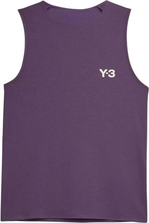 Yohji Yamamoto Top sportivo con dettaglio cut-out - Viola