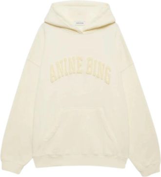 Anine Bing Harvey Sweatshirt - Dames - Hoodies - Geel - S - Katoen - Hoodies & sweatvesten