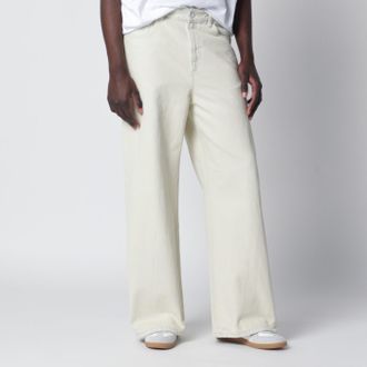 A.P.C. Wide Leg Light Blue Bleached Jeans