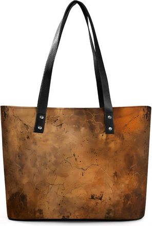 Generic Abstract Brown Rust Color Tote Bags for Women Cute Shoulder Purses Handbags