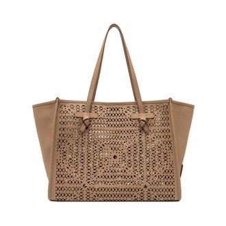 Gianni Chiarini Dames, Tassen, Beige, Maat: ONE Size Leer