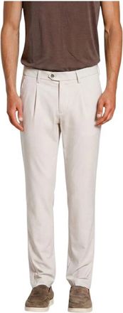Mason's Torino 1 Pinces Dynamic Chino Jogger - Heren - Chinos - Beige - 2XL - Leer - Broeken
