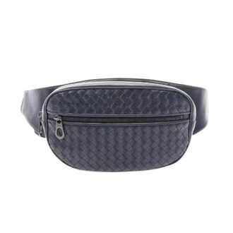 Bottega Veneta Pre-owned Belt Bags, male, Blue, Size: ONE SIZE Pre-owned Intrecciato Leather Waist Bag