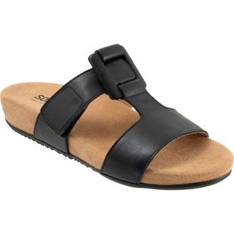 Softwalk Bexley Platform Slide Sandal in Black at Nordstrom, Size 10.5