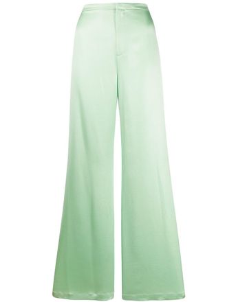 Alexander Wang Broek met wijde pijpen - Groen