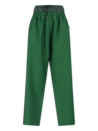 Lacoste Green Straight-Leg Layered Sport Logo Trousers