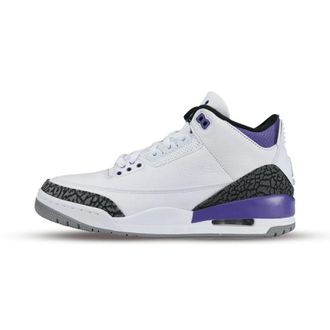 Nike Jordan 3 Retro Dark Iris - unisex - Sport - Wit - Maat: 43 EU Leer