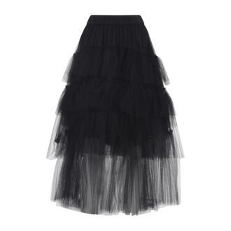 Simone Rocha Black Tulle Skirt