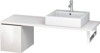 Duravit Consola Baja L-cube 320x477x400mm Alto Brillo Albaricoque Perla