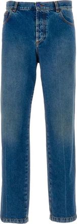 Marcelo Burlon Slim-fit Jeans - Heren - Slim Fit Jeans - Blauw - W29 - Katoen - Jeans