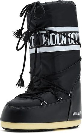 Moon Boot Icon Nylon Womens Cold Weather Boots Black : 42/44 (US Womens 10-11.5) B - Medium, Synthetic