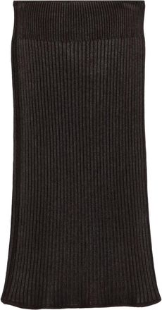 Gianfranco Ferre 1990s geribbeld mantelpak - Bruin