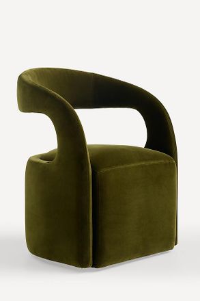 Anthropologie Velvet Hagen Desk Chair