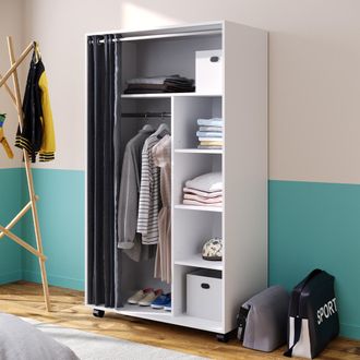 Vicco Armario De Ropa Doros, Blanco, 100 X 168 Cm Vicco