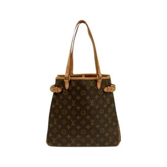 Louis Vuitton Pre-owned Tote Bags, female, Brown, Size: ONE SIZE Pre-owned Batignolles Vertical Monogram Shoulder Bag
