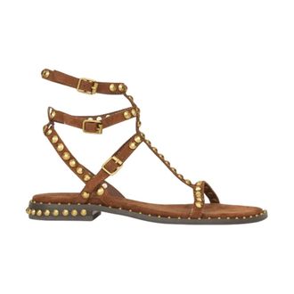 Ash Flat Sandals, female, Brown, Size: 10 US Play 06 Flat Sandal