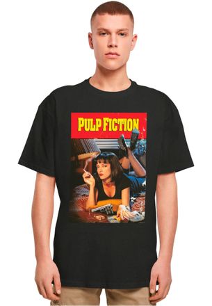 Merchcode Merchcode Mens Mc896-pulp Fiction Poster Oversize Tee T-Shirt, Black, 5XL