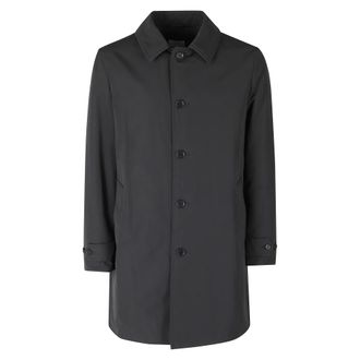 Aspesi Vodka Le Raincoat - Heren - Mantels - Zwart - Maat: L Katoen