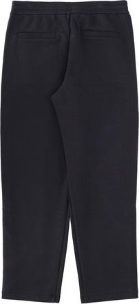 Emporio Armani Stretch-Cotton Blend with Logo Trousers - Blue