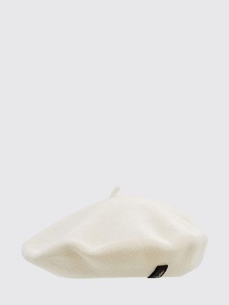 Borsalino Pure Wool Beret with Applied Logo