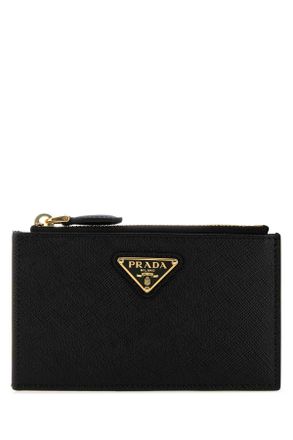 Prada Black Leather Card Holder