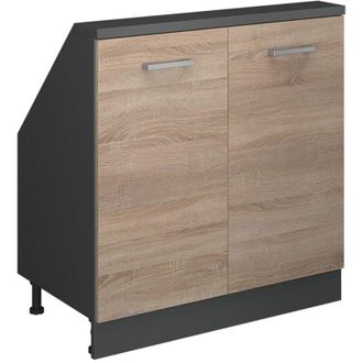 Vicco Mobile sottotetto Rion, Sonoma/antracite, con 2 porte, Vicco