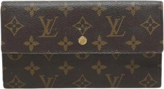 Louis Vuitton Pre-owned Wallets, female, Brown, Size: ONE SIZE Pre-owned Canvas Wallet