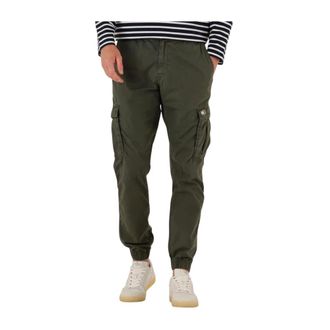 Tommy Jeans Broeken, Heren, Groen, W33 L32, Katoen, Heren Broeken Tjm Scanton Cargo Jogger