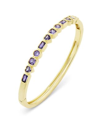 Savvy Cie Jewels 14K Plated Cz Bangle Bracelet