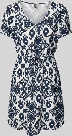 Vero Moda Mini-Freizeitkleid aus reiner Viskose Modell EASY JOY in Marine, Gr&ouml;&szlig;e S
